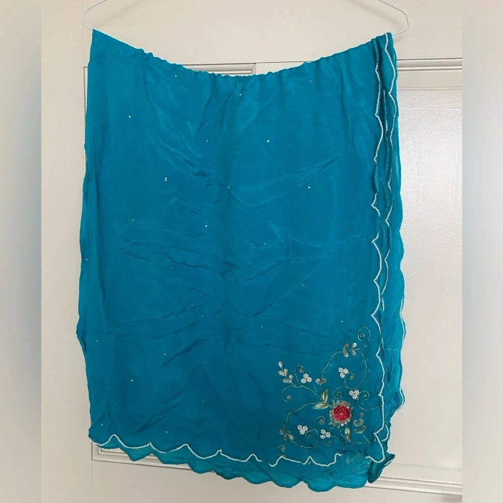 Blue Anarkali with Salwaar - Picture 12 of 16